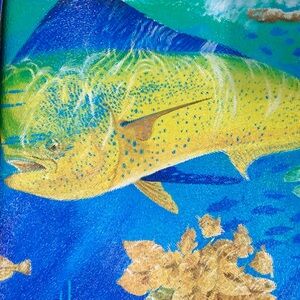 Guy Harvey Navy Glass Cutting Board